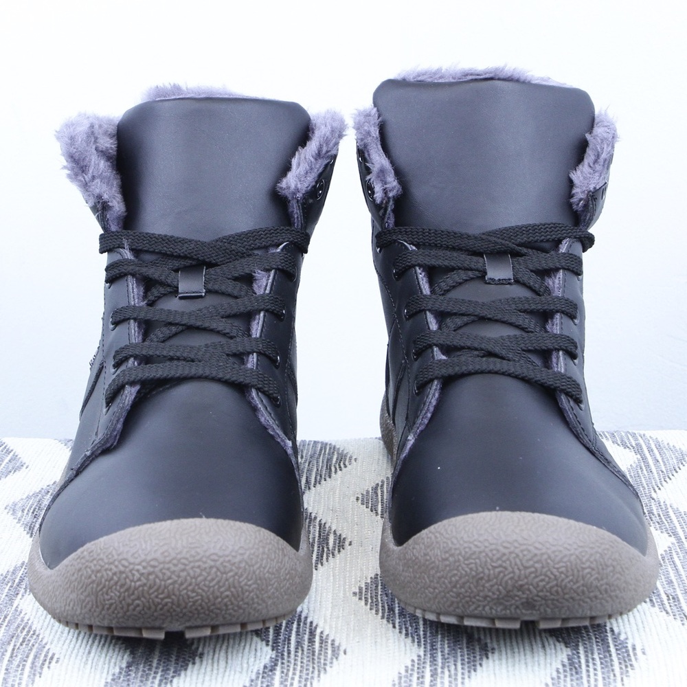 NEW Mens SASHA Waterproof Fur Ankle Boots - Picture 5 of 7